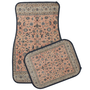 Elegant Retro Modern Vintage Persian Car Floor Mat