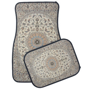 Elegant Retro Modern Vintage Persian Car Floor Mat