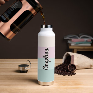 Elegant Retro Personalized Name Business Water Bottle