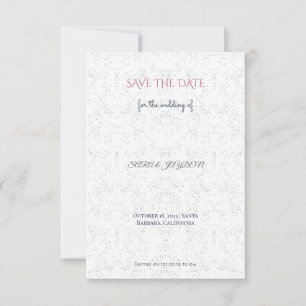 Elegant & Retro Save the Date – No Photo   Unique 