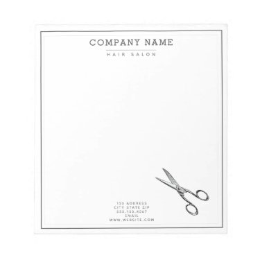 Elegant Retro Scissors  - Minimal Hairsalon 
