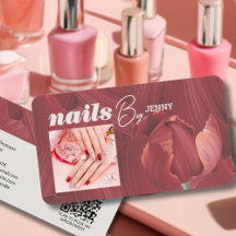 Elegant Retro Stylish Red Abstract Nails Artist