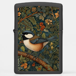 Elegant retro woodland bird  zippo lighter