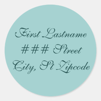 elegant return address label