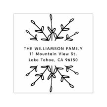 Elegant Return Address Label with Branches
