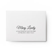Elegant Return Address RSVP Envelope Elegant Return Address RSVP Envelope