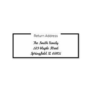 Elegant Return Address Stamp