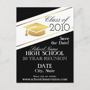 Elegant reunion design. postcard