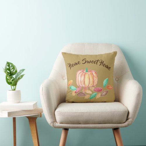 Elegant reversible autumn pillow