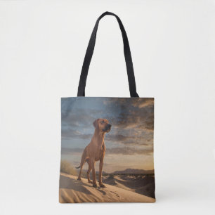 Elegant Rhodesian Ridgeback Shoulder Tote Bag