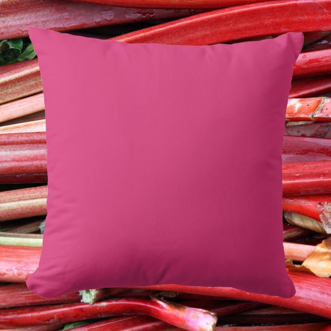 Elegant Rhubarb Pink Soft, Stylish Accent Throw Pillow (Creator Uploaded)
