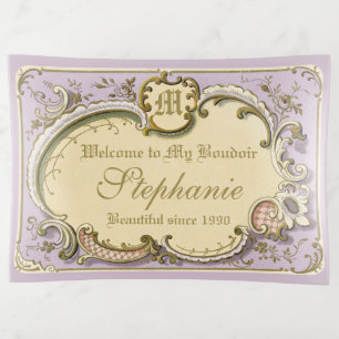 Elegant Rococo Frame French Boudoir Gold Lilac Trinket Tray