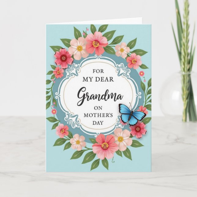 Elegant Rococo Mothers Card (Front)