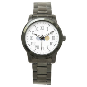 Elegant Roman Numbers Men & Women Monogrammed Watch
