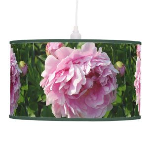 Elegant romanic pink floral flowers pink Peonies Ceiling Lamp