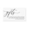 Elegant Romantic, Black script, A note on gifts
