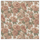 Elegant Romantic Blush Tapestry Roses Fabric