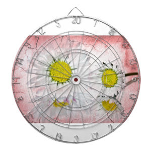 Elegant Romantic Bridal Shower Daisies Wedding Dart Board