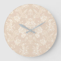 Elegant Romantic Chic Floral Damask-Cream