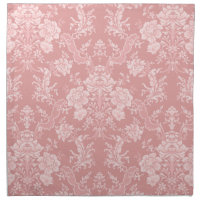 Elegant Romantic Chic Floral Damask-Pastel Pink