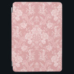Elegant Romantic Chic Floral Damask-Pastel Pink iPad Air Cover<br><div class="desc">Elegant vintage-inspired floral damask design featuring chic monochrome light-on-dark pastel pink flowers,  leafy scrolls and swags of delicate lacy ribbons. This pattern is seamless and can be scaled up or down.</div>