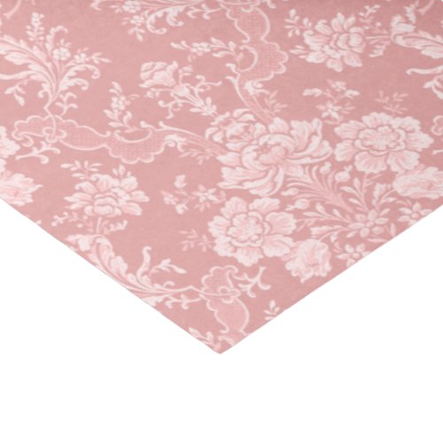 Elegant Romantic Chic Floral Damask_Pastel Pink Tissue Paper