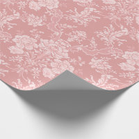 Elegant Romantic Chic Floral Damask-Pastel Pink