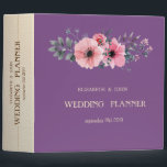 Elegant Romantic Floral Wedding 3 Ring Binder<br><div class="desc">Elegant chic floral wedding planner.</div>