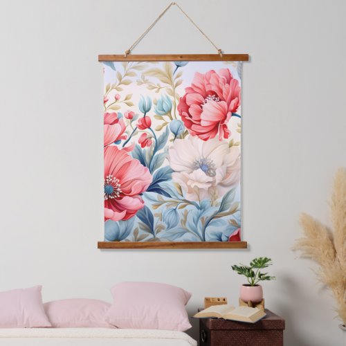 Elegant Romantic Flower Botanical Garden Hanging Tapestry