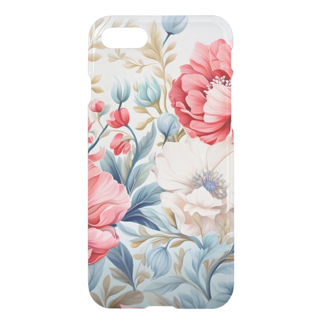 Elegant Romantic Flower Botanical Garden Uncommon iPhone Case (Back)