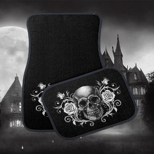 Elegant, Romantic Goth Car Floor Mat