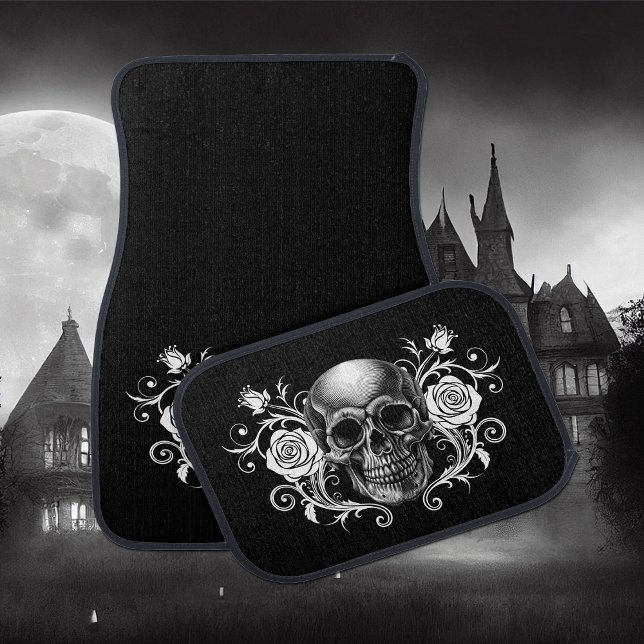 Elegant, Romantic Goth  Car Floor Mat (Creator Uploaded)
