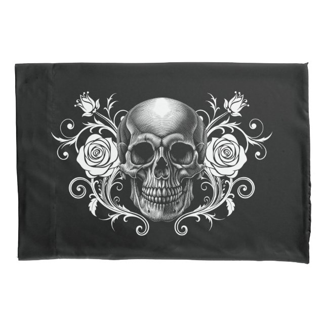 Elegant, Romantic Goth  Pillow Case (Front-Left)