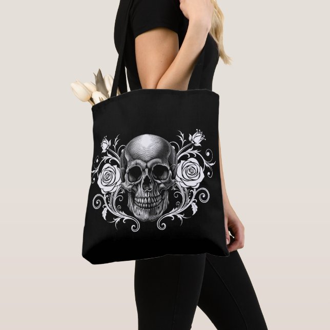 Elegant, Romantic Goth  Tote Bag (Close Up)