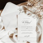Elegant Romantic Monogram Classy Wedding Invitation<br><div class="desc">Capturing the essence of classic romance, this invitation is the perfect choice for couples seeking a touch of nostalgia blended with modern elegance. Designed to coordinate with the "Augusta" Wedding Invitation Collection. To change details, click "Details." To move the text or change the size, font, or color, click "Edit using...</div>