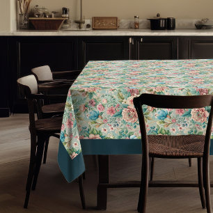 Elegant Romantic Rococo Floral Vintage Charm Tablecloth