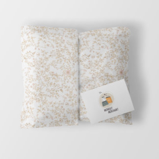 Elegant Romantic Vintage Floral Pattern Beige Wrapping Paper Sheets