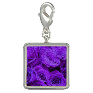 Elegant romantic violet purple roses, pretty roses charm