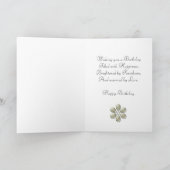 Elegant rose 72nd birthday card for Sister (Inside)