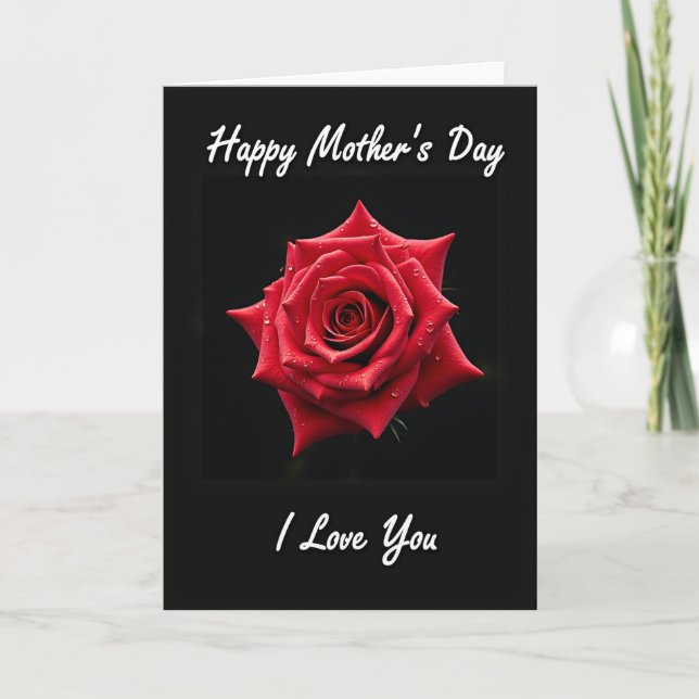 Elegant Rose Affection Card (Front)