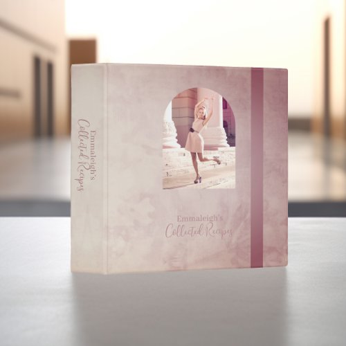 Elegant Rose Arch Photo Recipe Bridal Shower 3 Ring Binder