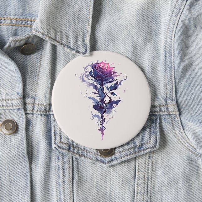 Elegant Rose Art  Button (In Situ)
