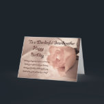 Elegant rose birthday card for grandmother<br><div class="desc">An elegant pale rose on a lace background. A beautiful card that will impress any lady. With a touching verse to reach her heart.</div>