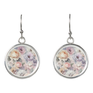Elegant Rose Blossoms Earrings