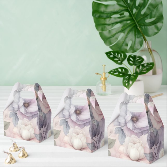 Elegant Rose Blossoms Favor Boxes (Multiple)