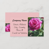 Elegant Rose Business Card (Front/Back)