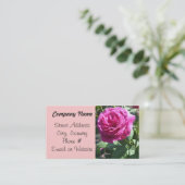 Elegant Rose Business Card (Standing Front)