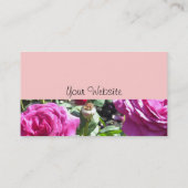Elegant Rose Business Card (Back)
