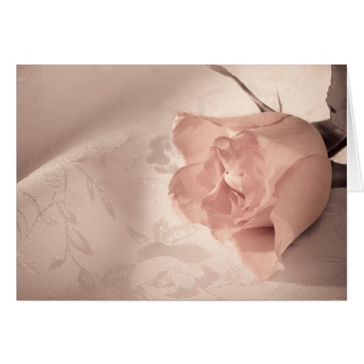 Elegant rose card to customize any way you want (Front Horizontal)