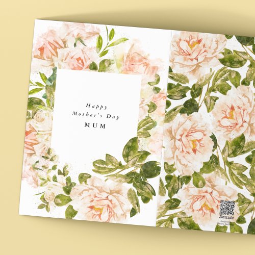 Elegant Rose Floral Romance Mothers Day Card